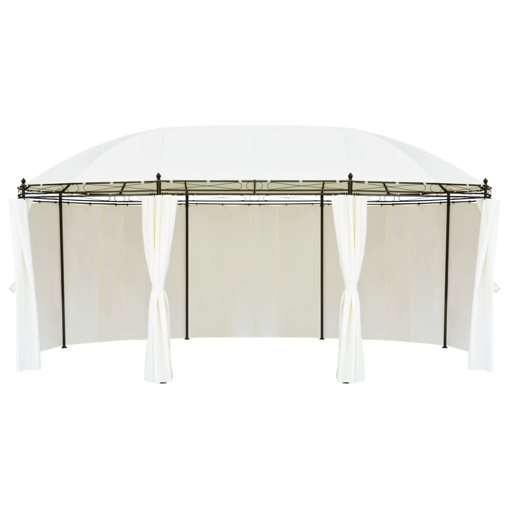 Gazebo Bianco Crema 530x350x265 cm | homemem39