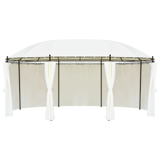 Gazebo Bianco Crema 530x350x265 cm | homemem39