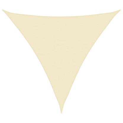 Triangular HDPE Sunshade Sail 5x5x5 m Cream