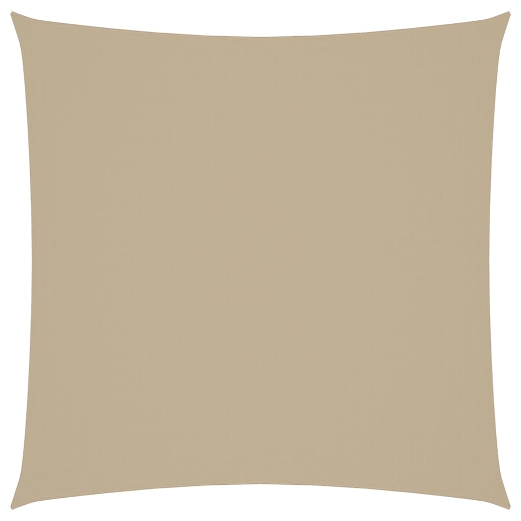 Parasole a Vela in Tela Oxford Quadrato 3,6x3,6 m Beige