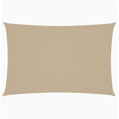 Parasole a Vela Oxford Rettangolare 2x4 m Beige