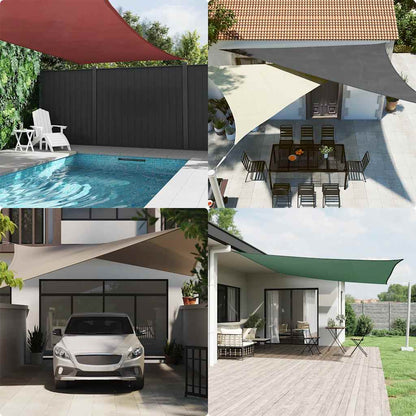 Parasole a Vela Oxford Quadrato 3,6x3,6 m Crema