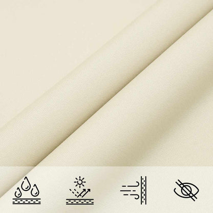 Parasole a Vela Oxford Quadrato 3,6x3,6 m Crema