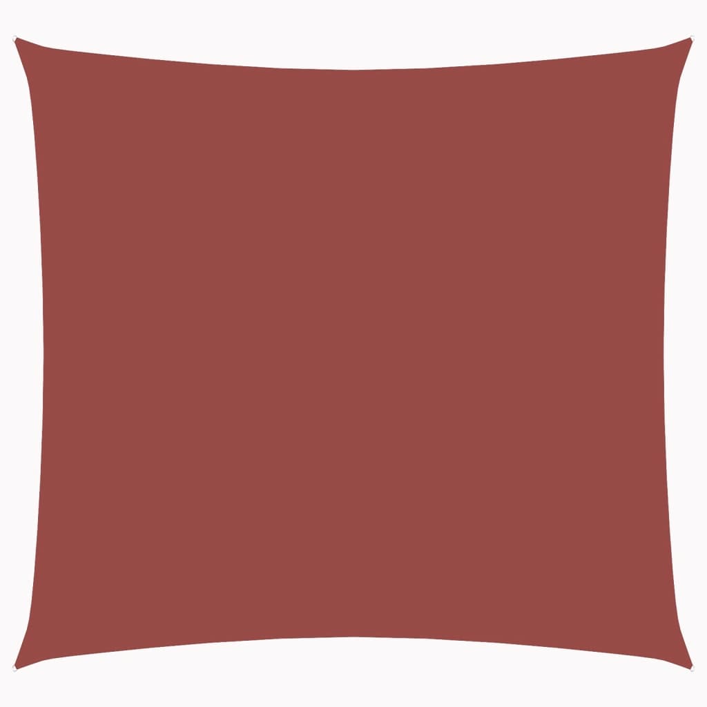 42307 vidaXL Sunshade Sail Oxford Fabric Square 3,6x3,6 m Terracotta - homemem39