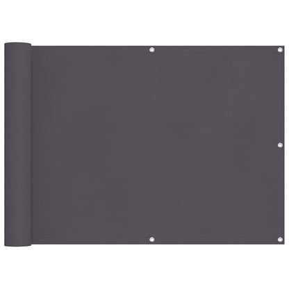 Paravento da Balcone in Tessuto Oxford 75x600 cm Antracite | homemem39