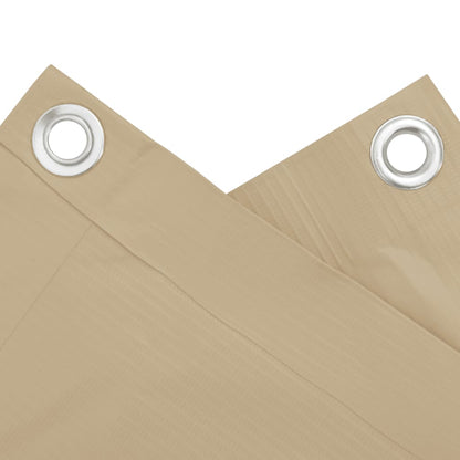 Paravento da Balcone in Tessuto Oxford 90x400 cm Beige | homemem39