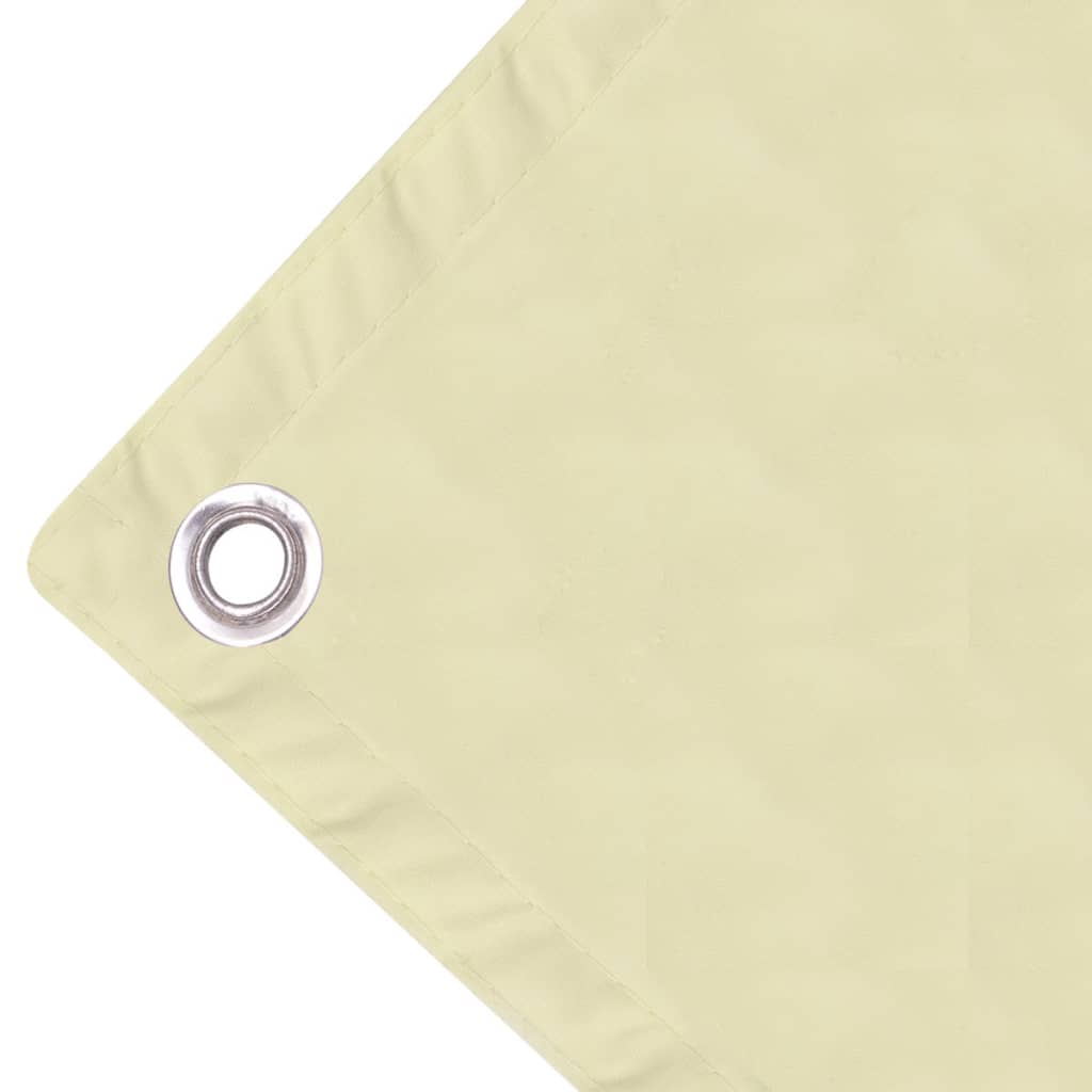 Paravento da Balcone in Tessuto Oxford 75x400 cm Crema | homemem39