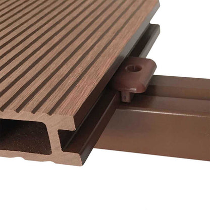 Pavimento da Deck 6 pcs Marrone WPC