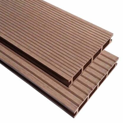 Pavimento da Deck 6 pcs Marrone WPC