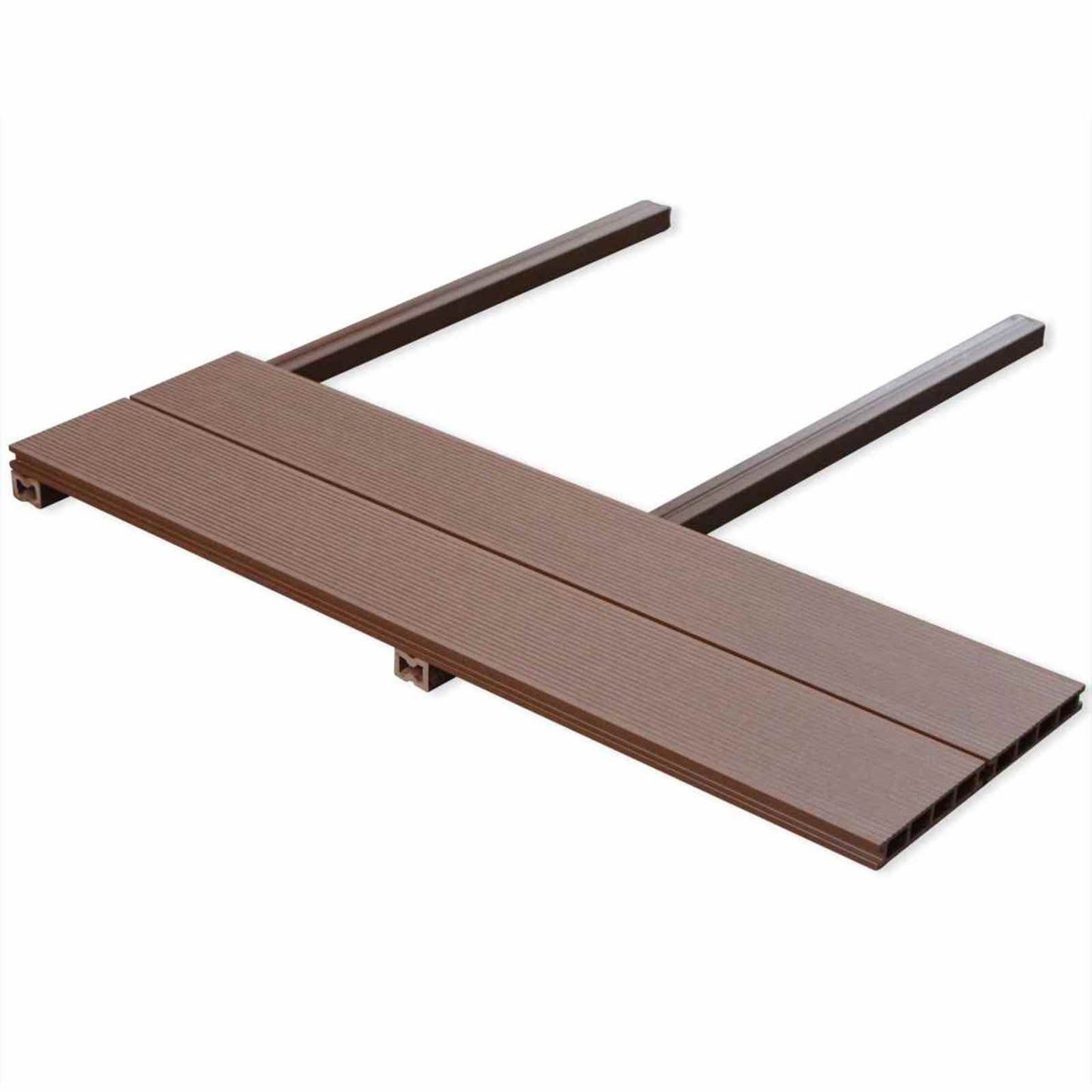Pavimento da Deck 6 pcs Marrone WPC