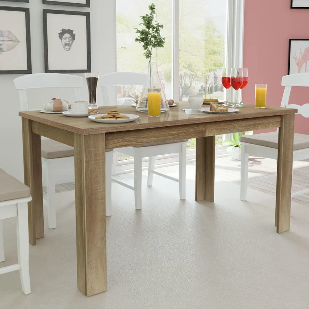 Tavolo da Pranzo 140x80x75 cm Rovere