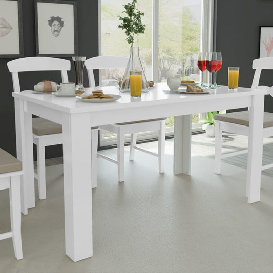 Tavolo da Pranzo 140x80x75 cm Bianco | homemem39