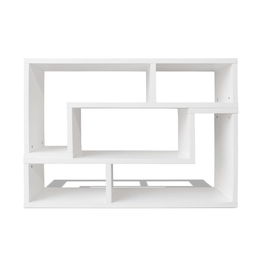 White Double L-Shaped TV Stand