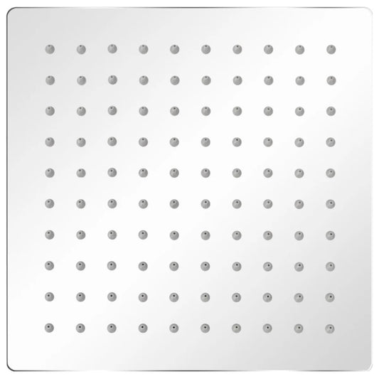 Testa Doccia a Pioggia in Acciaio Inossidabile 20x20cm Quadrata - homemem39
