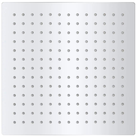 Testa Doccia a Pioggia in Acciaio Inossidabile 25x25cm Quadrata - homemem39