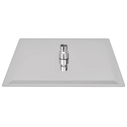 Testa Doccia a Pioggia in Acciaio Inossidabile 30x30cm Quadrata - homemem39