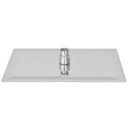Testa Doccia a Pioggia in Acciaio Inox 20x30 cm Rettangolare - homemem39
