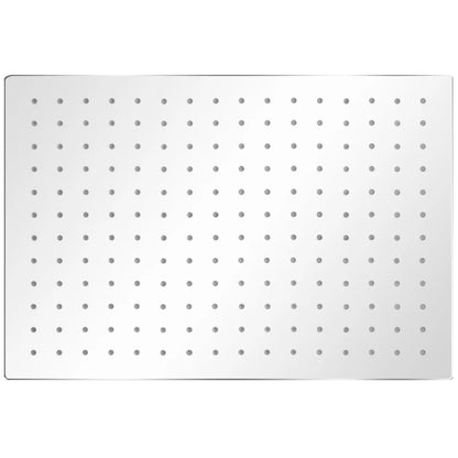 Testa Doccia a Pioggia in Acciaio Inox 30x40 cm Rettangolare - homemem39