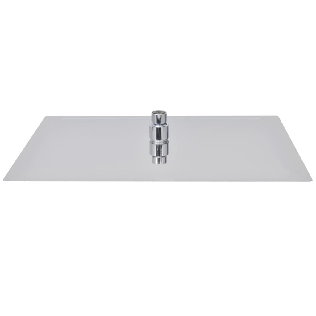 Testa Doccia a Pioggia in Acciaio Inox 30x40 cm Rettangolare - homemem39