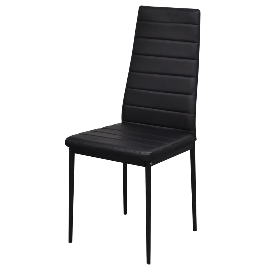 Set Tavolo da Pranzo 7 pz Nero - homemem39