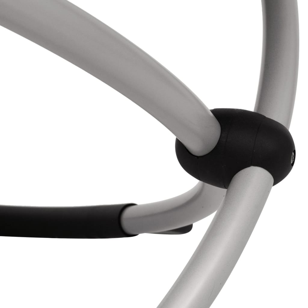 Lettino Prendisole Geometrico in Acciaio Nero e Grigio | homemem39