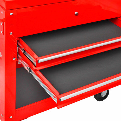 Carrello per Attrezzi Rosso 70.5 x 37 x 71 cm Acciaio