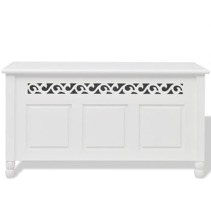 Cassapanca in Stile Barocco MDF Bianca | homemem39