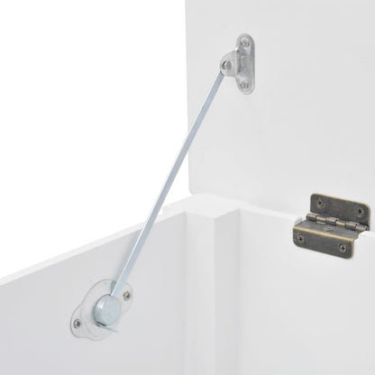 Cassapanca in Stile Barocco MDF Bianca | homemem39