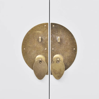 Credenza in Stile Cinese in Legno Massello Bianca - homemem39