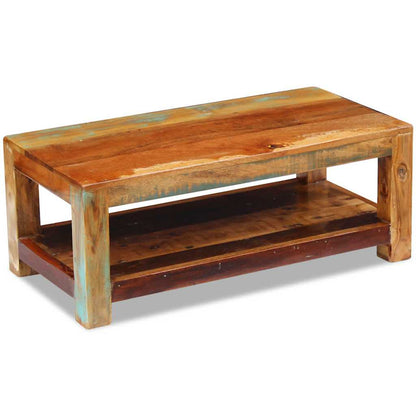 Tavolino da Caffè in Legno Massello di Recupero 90x45x35 cm | homemem39
