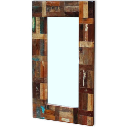 Specchio in Legno Massello di Recupero 80x50 cm | homemem39
