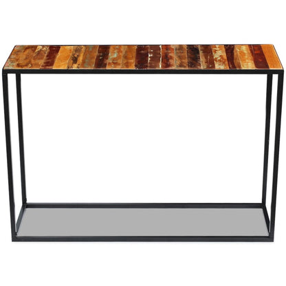 Consolle in Legno Massello Recuperato 110x35x76 cm - homemem39