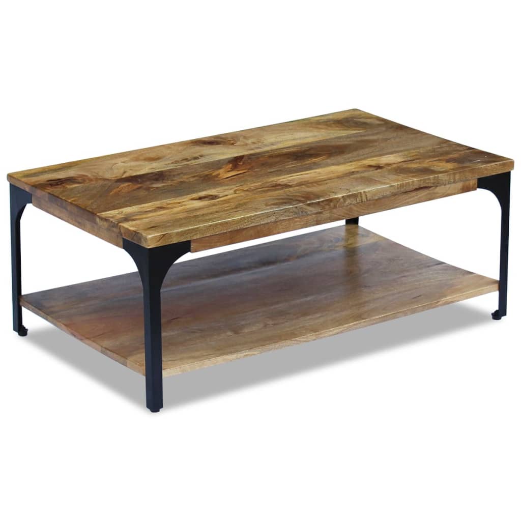Tavolino da Salotto in Legno di Mango 100x60x38 cm