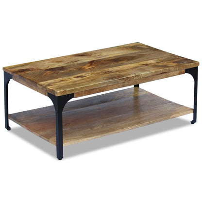 Tavolino da Salotto in Legno di Mango 100x60x38 cm