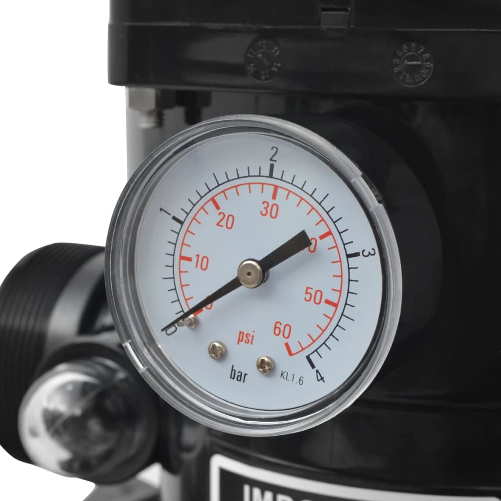 Filtro a Sabbia per Piscine Valvola a 6 Posizioni Blu 460 mm - homemem39