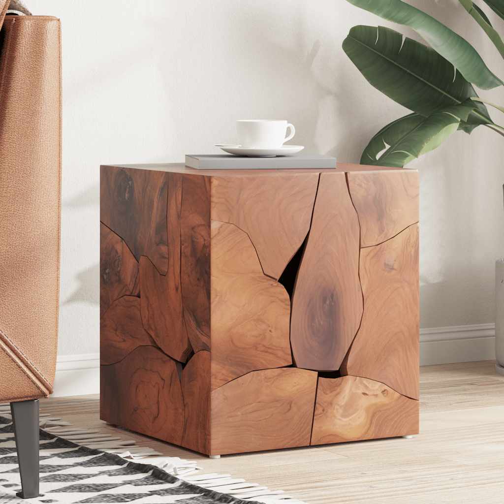 Sgabello Marrone 40x40x45 cm in Legno Massello di Teak