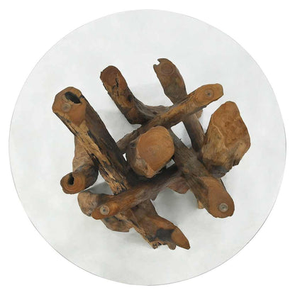 Tavolino da Salotto in Legname Massello di Teak 60 cm | homemem39