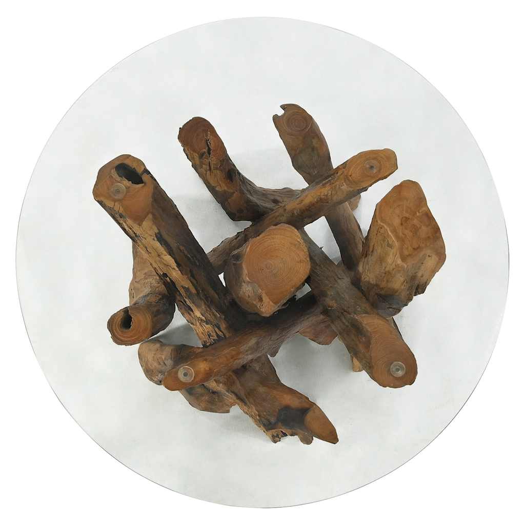 Tavolino da Salotto in Legname Massello di Teak 60 cm