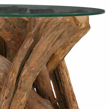 Tavolino da Salotto in Legname Massello di Teak 60 cm | homemem39