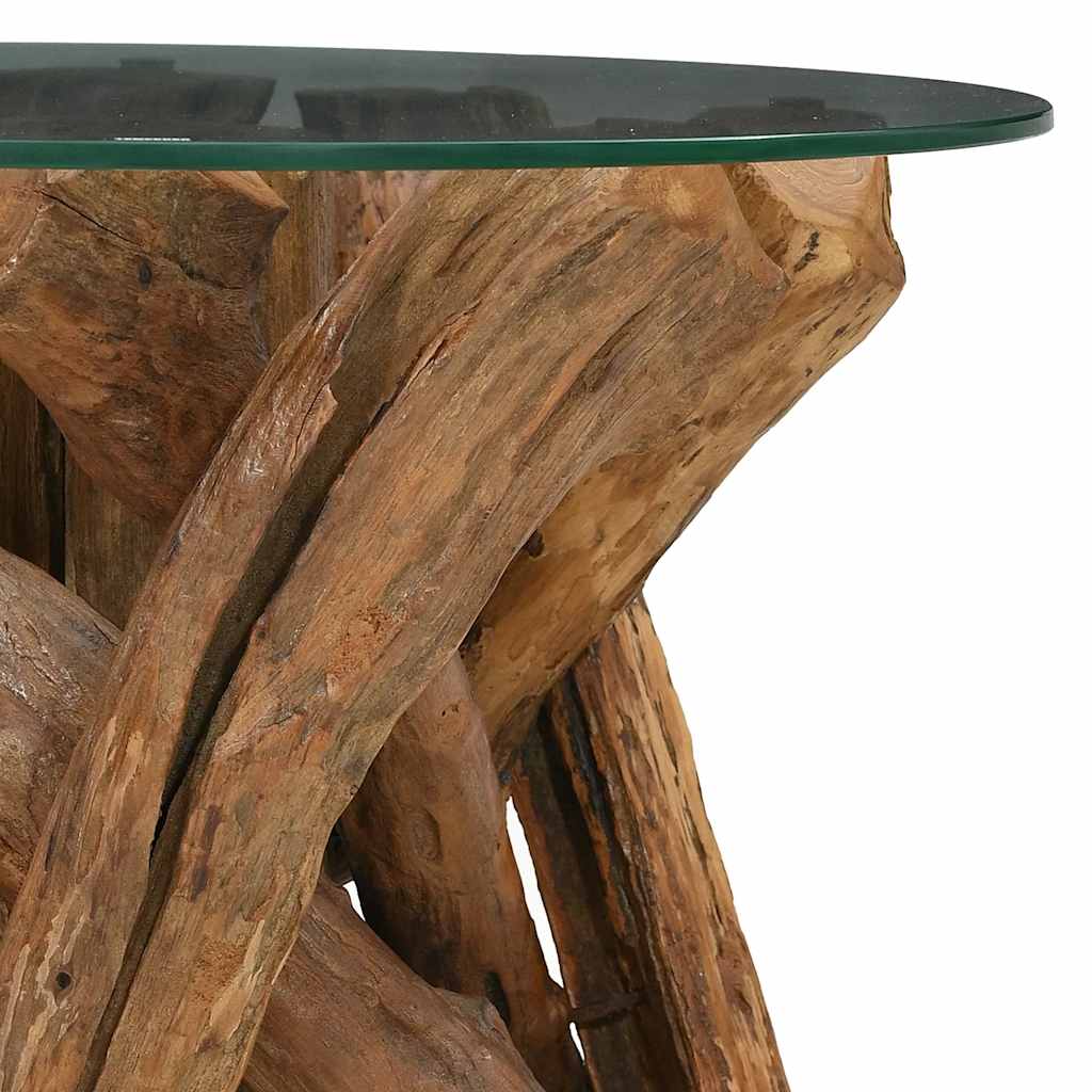 Tavolino da Salotto in Legname Massello di Teak 60 cm