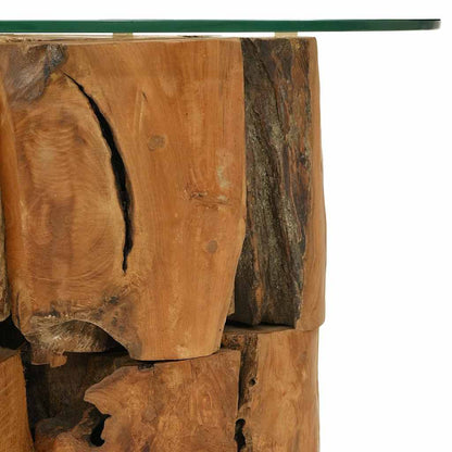 Tavolino da Salotto in Legname Massello di Teak 60 cm