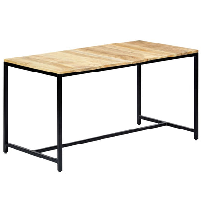 Tavolo da Pranzo 140x70x75 cm in Legno Massello di Mango Grezzo | homemem39