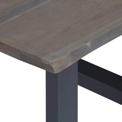 Tavolino da Salotto con Bordi Vivi 60x60x40 cm Massello Acacia | homemem39