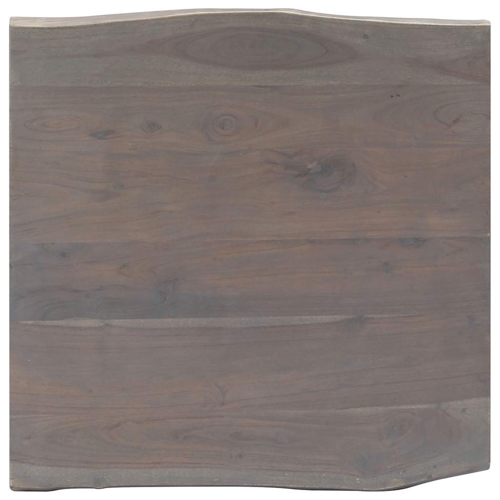 Tavolino da Salotto con Bordi Vivi 60x60x40 cm Massello Acacia | homemem39