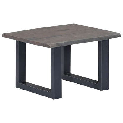 Tavolino da Salotto con Bordi Vivi 60x60x40 cm Massello Acacia | homemem39