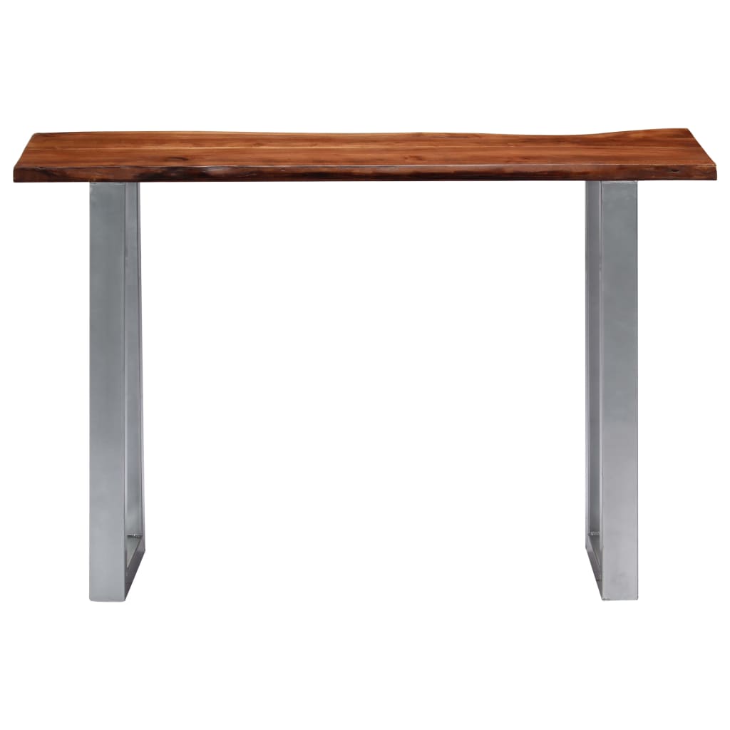 Tavolo Consolle 115x35x76 cm Legno Massello e Ferro - homemem39