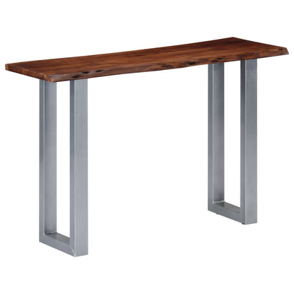 Tavolo Consolle 115x35x76 cm Legno Massello e Ferro - homemem39