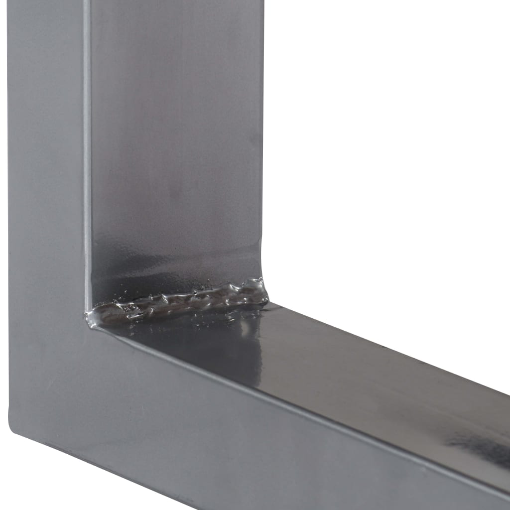 Tavolo Consolle 115x35x76 cm Legno Massello e Ferro - homemem39