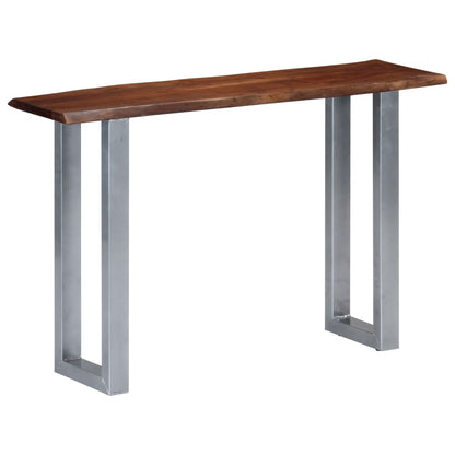 Tavolo Consolle 115x35x76 cm Legno Massello e Ferro - homemem39