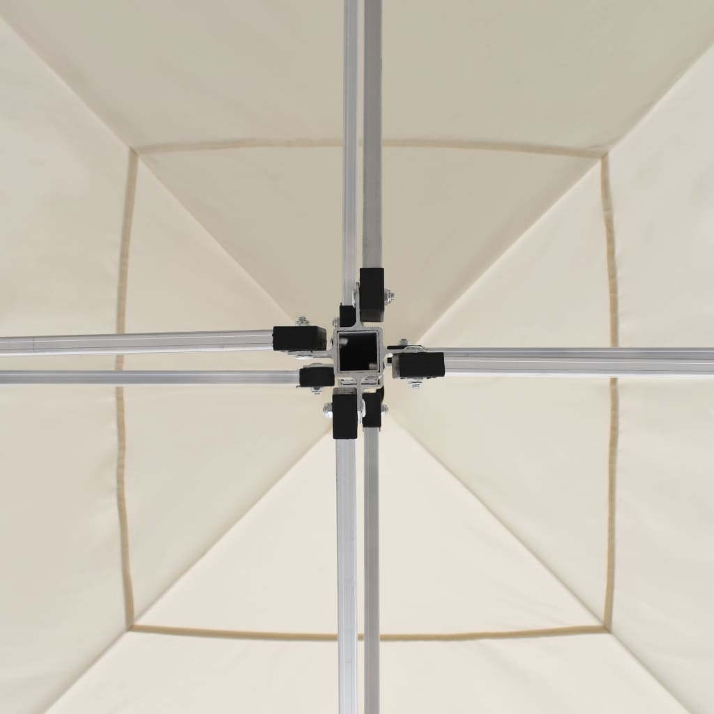 Gazebo Professionale Pieghevole Alluminio con Pareti 3x3m Crema - homemem39